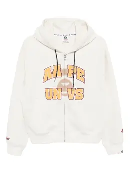 AAPE BY *A BATHING APE®: Белая толстовка 