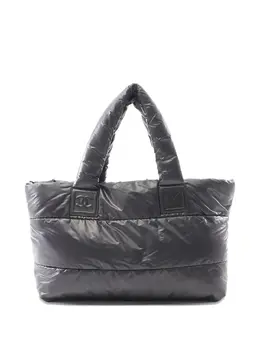 CHANEL Pre-Owned: Чёрная сумка-шоппер 