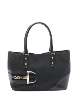 Gucci Pre-Owned: Чёрная сумка-шоппер 