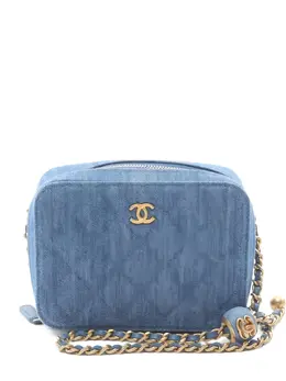 CHANEL Pre-Owned: Голубая сумка 
