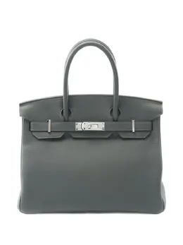 Hermès Pre-Owned: Зелёная сумка-шоппер 