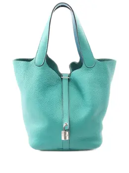 Hermès Pre-Owned: Голубая сумка-шоппер 