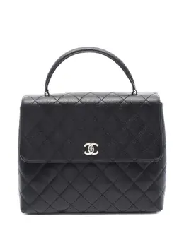 CHANEL Pre-Owned: Чёрная сумка на руку 