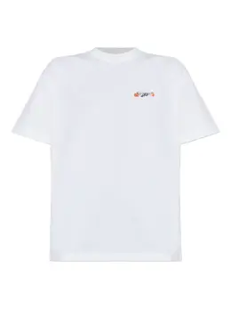 Off-White: Футболка с принтом 