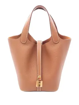 Hermès Pre-Owned: Коричневая сумка-шоппер 