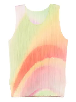 Pleats Please Issey Miyake: Топ с принтом 