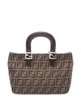 Fendi Pre-Owned: Коричневая сумка-шоппер 