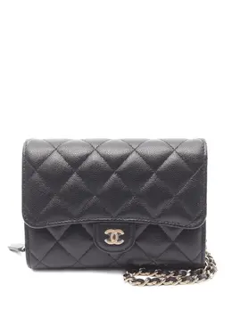 CHANEL Pre-Owned: Чёрная сумка 