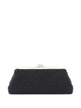 CHANEL Pre-Owned: Чёрный клатч 