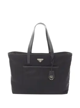 Prada Pre-Owned: Чёрная сумка-шоппер 