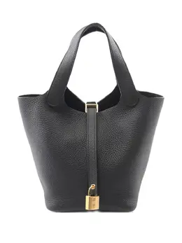 Hermès Pre-Owned: Чёрная сумка-шоппер 
