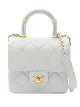 CHANEL Pre-Owned: Голубая сумка 