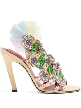 Valentino Garavani: Бежевые сандалии 