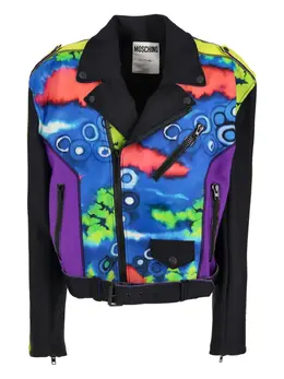 Moschino Pre-Owned: Чёрная куртка 
