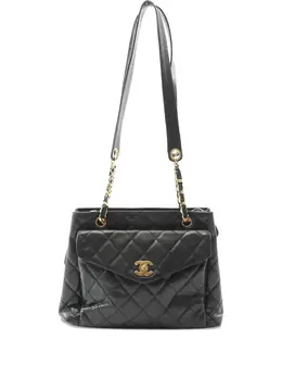 CHANEL Pre-Owned: Чёрная сумка 