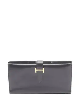 Hermès Pre-Owned: Чёрный кошелёк 