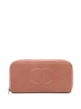 CHANEL Pre-Owned: Розовый кошелёк 