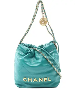 CHANEL Pre-Owned: Зелёная сумка 