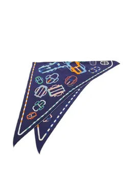 Hermès Pre-Owned: Синий шарф 