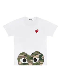 Comme Des Garçons Play: Футболка  Heart с принтом