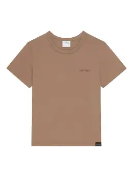 Courrèges: Коричневая футболка 