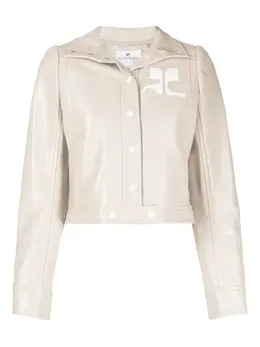 Courrèges: Бежевая куртка 