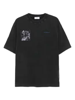 Off-White: Футболка с принтом 