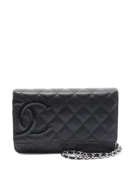 CHANEL Pre-Owned: Чёрный кошелёк 