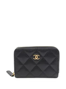 CHANEL Pre-Owned: Чёрный кошелёк 