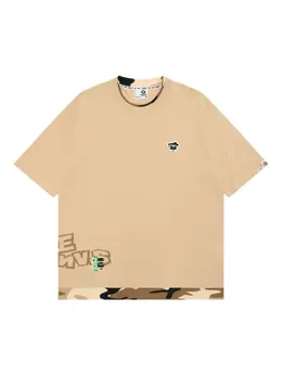 AAPE BY *A BATHING APE®: Бежевая футболка 