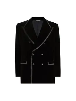 Dolce & Gabbana: Бархатная куртка  Velvet