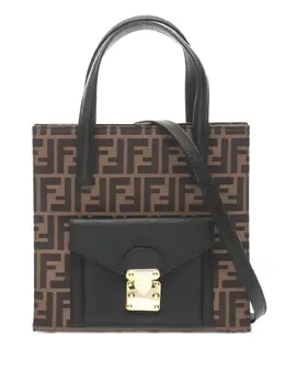 Fendi Pre-Owned: Тёмная сумка 