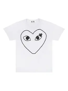 Comme Des Garçons Play: Белая футболка  Heart