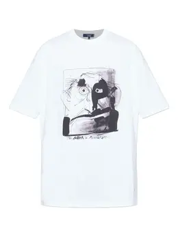 Comme des Garçons Homme Plus: Футболка с принтом 