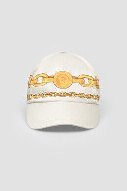 Versace: Белая кепка 