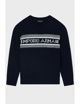 EMPORIO ARMANI: Сині светри 