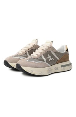 Premiata: Бежевые кроссовки 