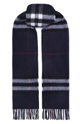 Burberry: Синий шарф 