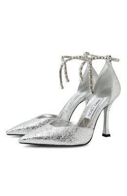 Jimmy Choo: Серебристые туфли 
