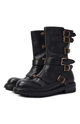Dolce & Gabbana: Чёрные сапоги 