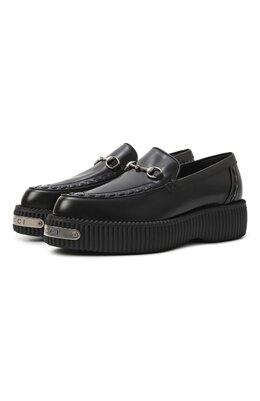 Gucci: Чёрные лоферы  Horsebit