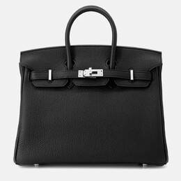Hermes: Чорні сумки на руку  Birkin 25