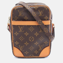 Louis Vuitton: Коричневая сумка через плечо 