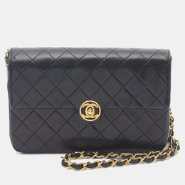 Chanel: Чёрная сумка через плечо 