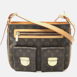 Louis Vuitton: Коричневая сумка через плечо  Hudson