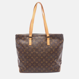 Louis Vuitton: Коричневая сумка-шоппер 