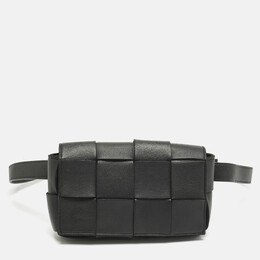 Bottega Veneta: Чорні  Intrecciato
