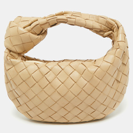 Bottega Veneta: Бежеві сумки  Intrecciato