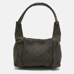 Gucci: Тёмная сумка  GG
