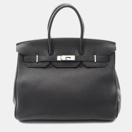 Hermes: Чёрная сумка  Birkin 35